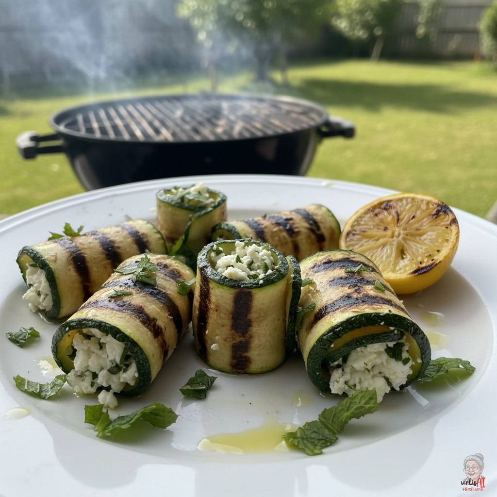 Ember Zucchiniröllchen — Kohlegrill