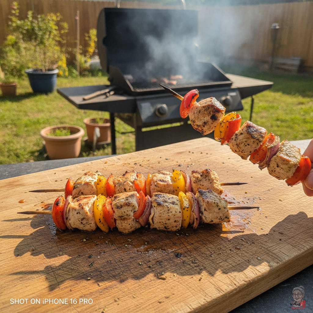 Fajita Turkey Skewer — Gasgrill