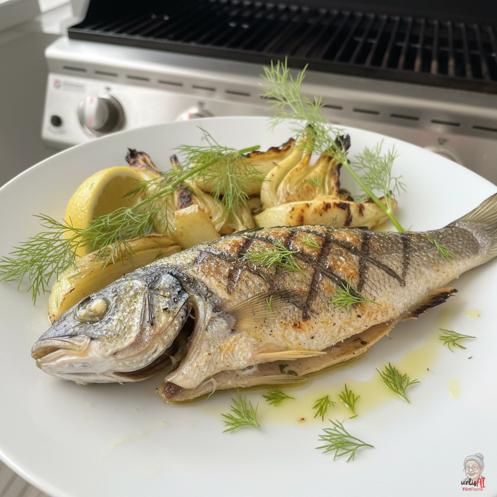 Fencheltraum Wolfsbarsch — Gasgrill