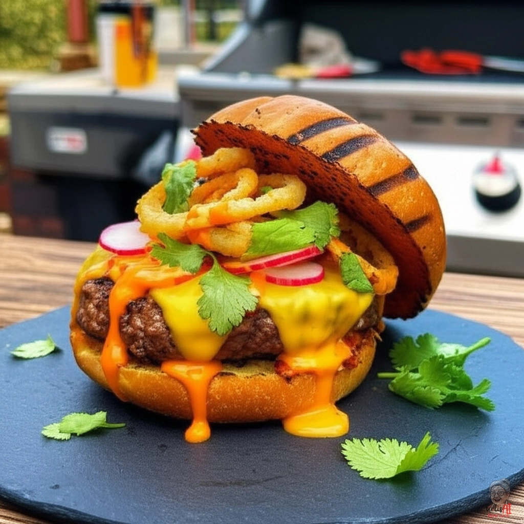 Fiery Dragon Burger — Gasgrill