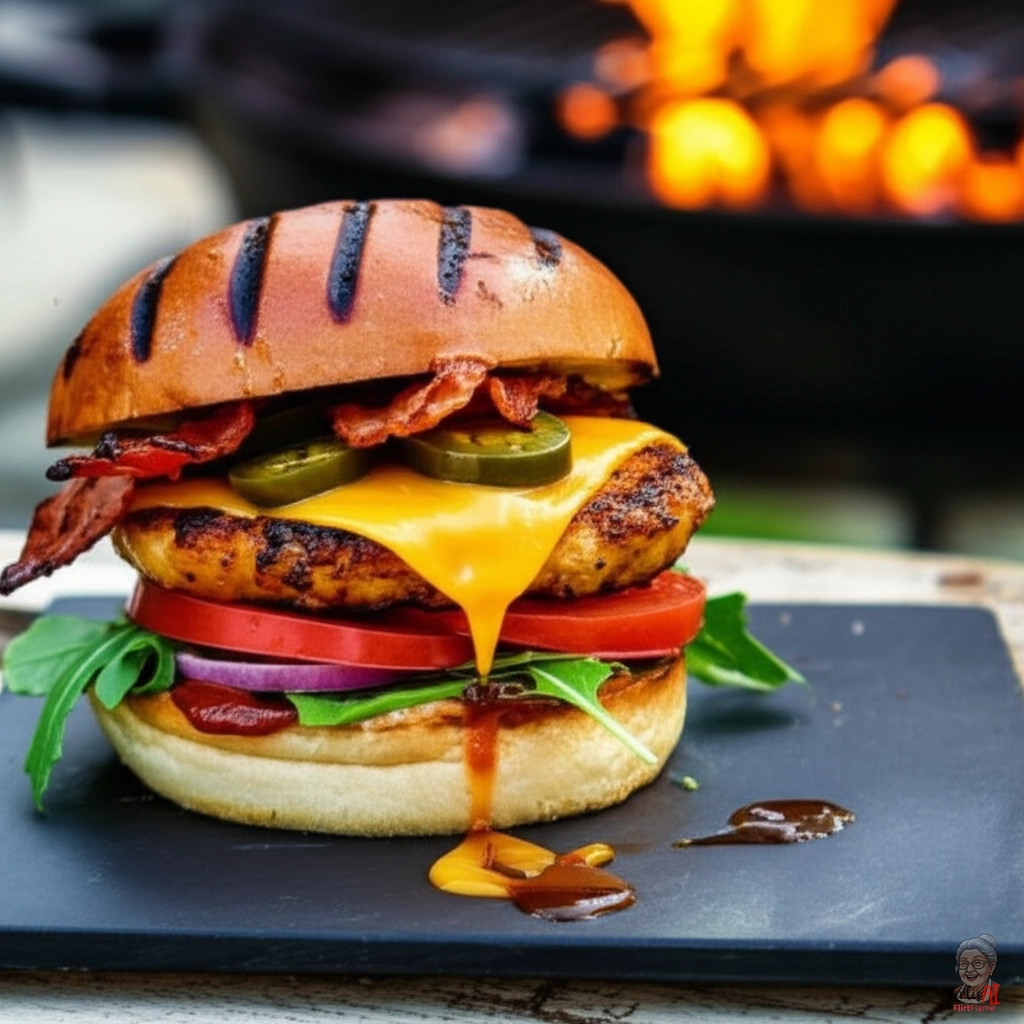 Fire Champion Burger — Kohlegrill