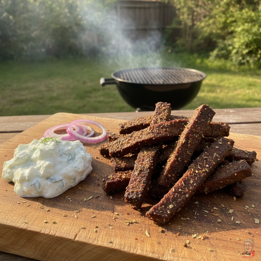 Fire Gyros Seitan — Kohlegrill