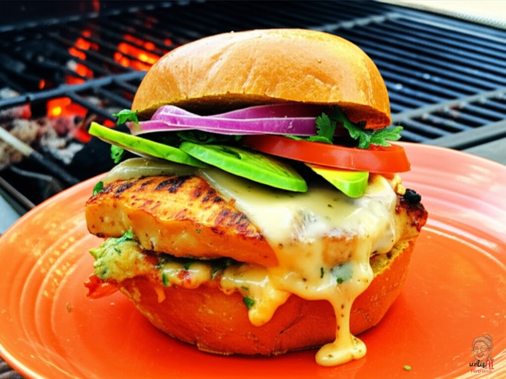 Fire Jack Chicken Burger — Kohlegrill