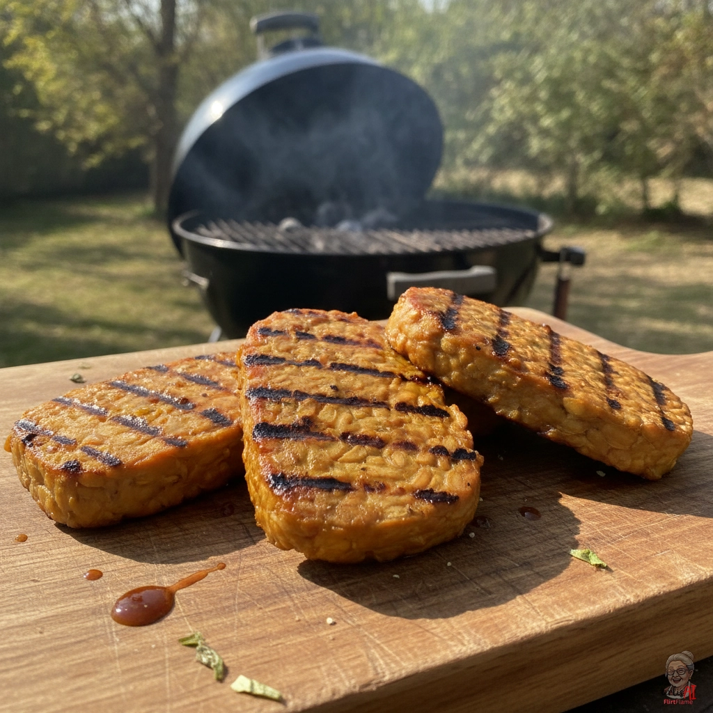 Fire Soja Tempeh — Kohlegrill