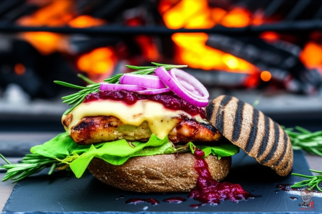 Fireside Chicken Burger — Kohlegrill