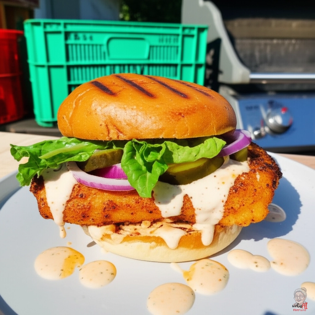Fischmarkt Seelachs Burger — Gasgrill