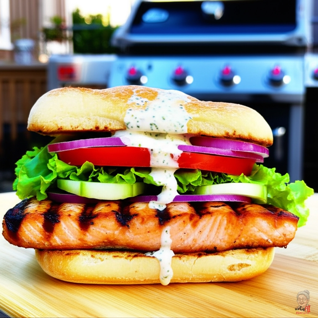 Fjord Lachs Burger — Gasgrill