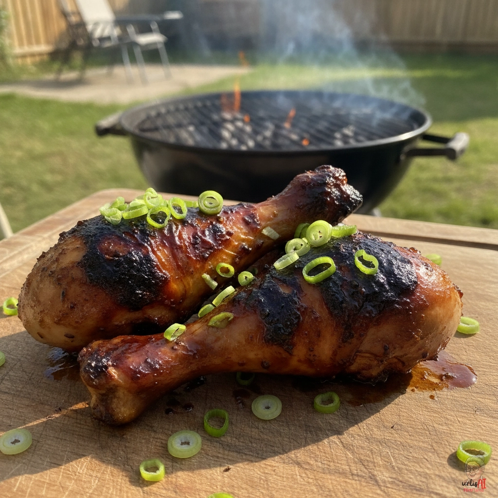 Flame Chicken Leg — Kohlegrill