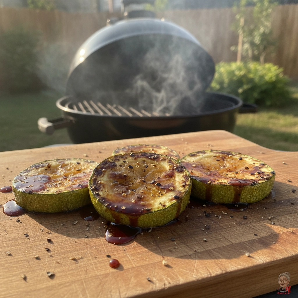 Flame Zucchini — Kohlegrill
