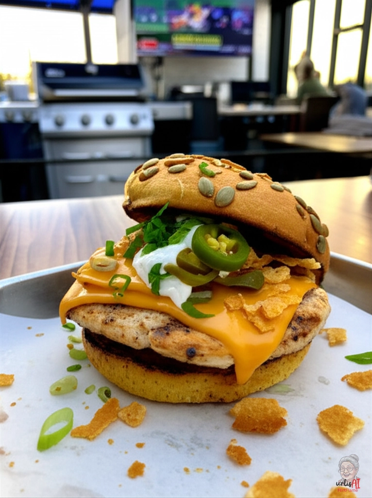 Game Day Chicken Burger — Gasgrill