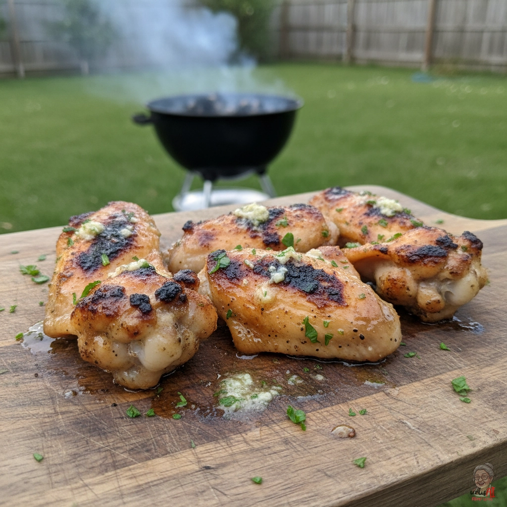 Garlic Butter Charcoal Wings — Kohlegrill