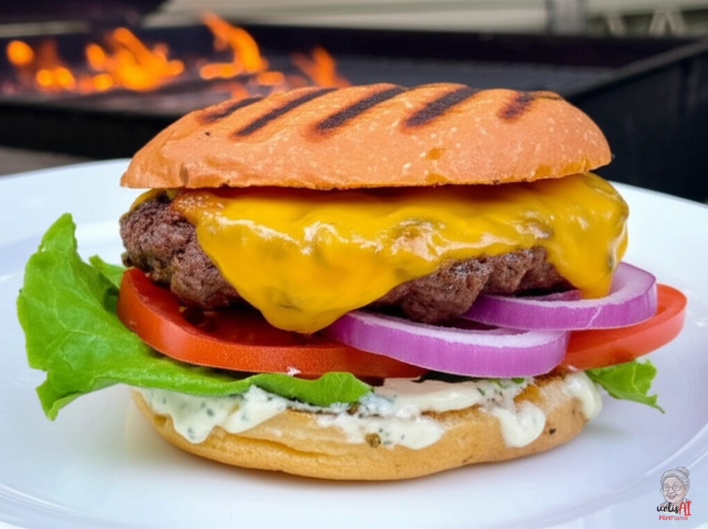 Garlic Fire Burger — Kohlegrill