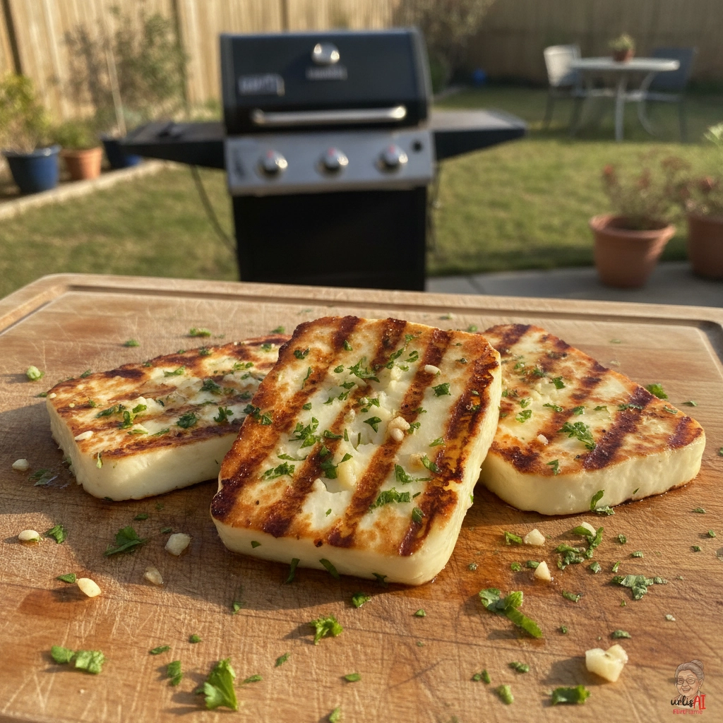 Garlic Halloumi Steak — Gasgrill
