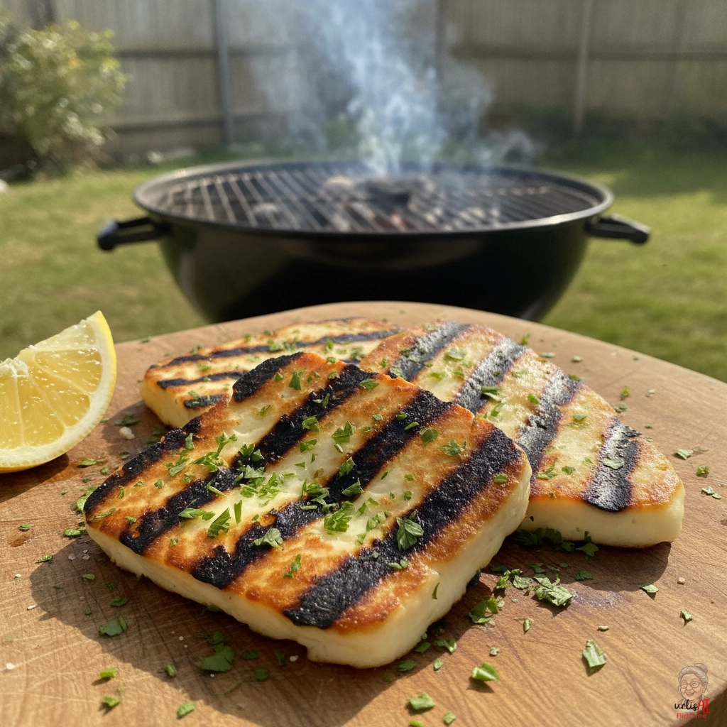 Garlic Herb Halloumi — Kohlegrill