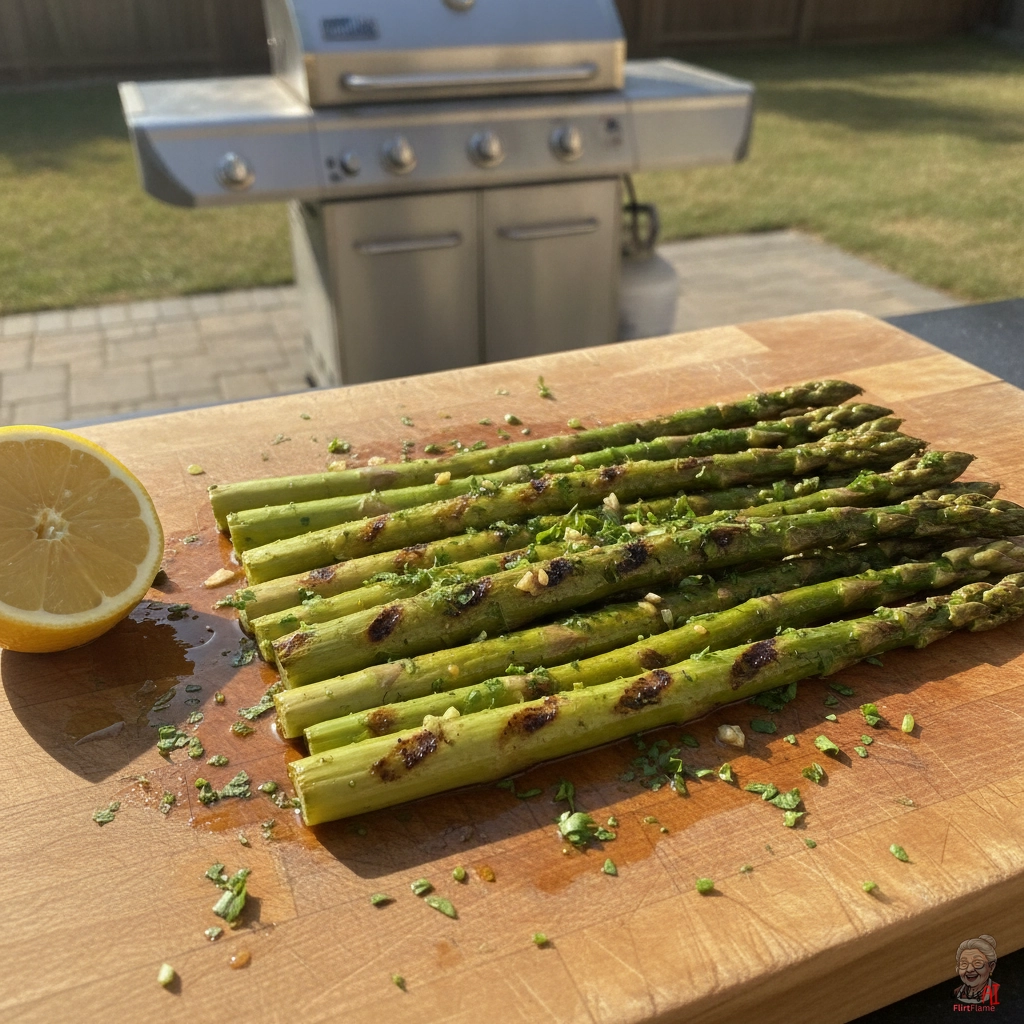 Garlic Lemon Asparagus — Gasgrill