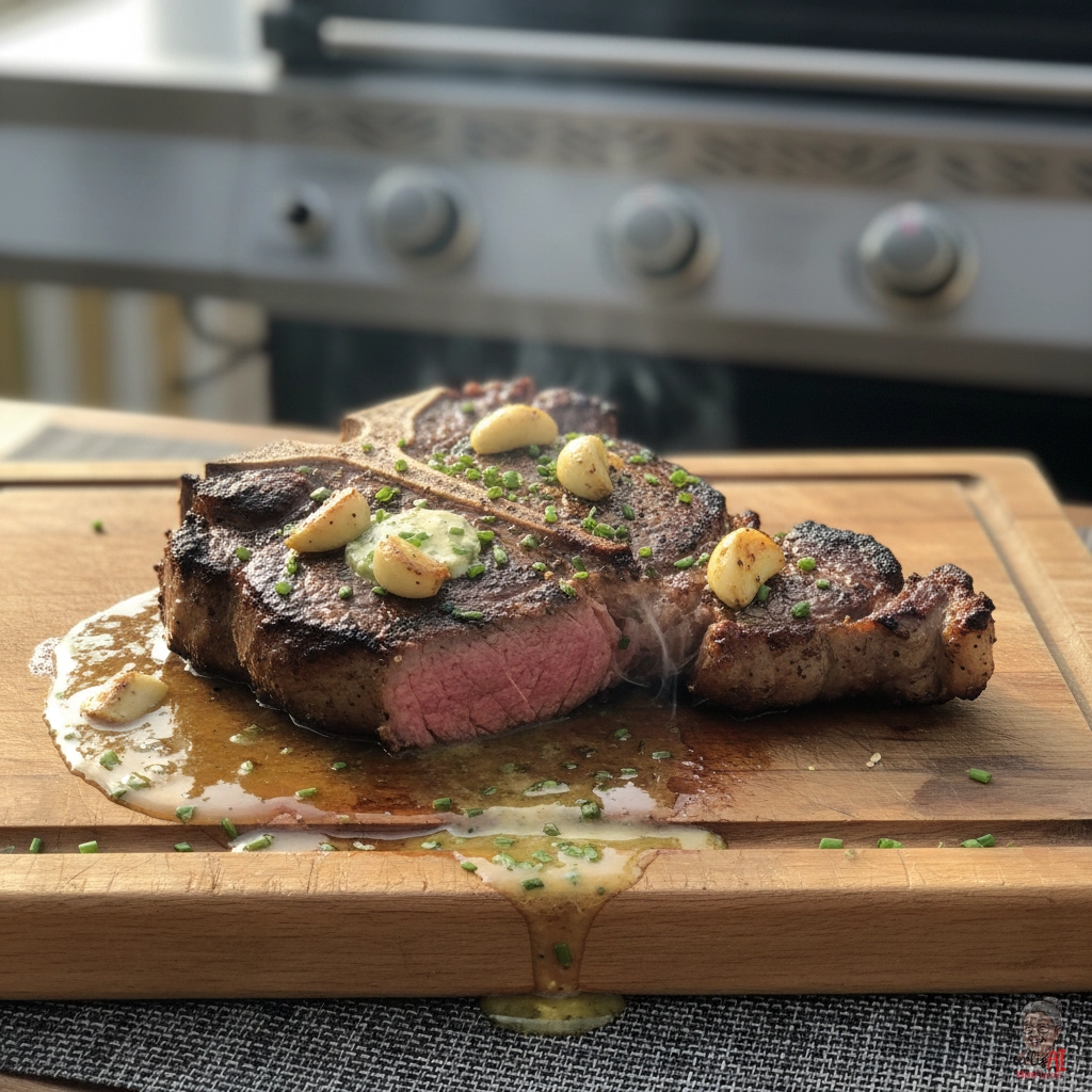 Garlic Porterhouse — Gasgrill