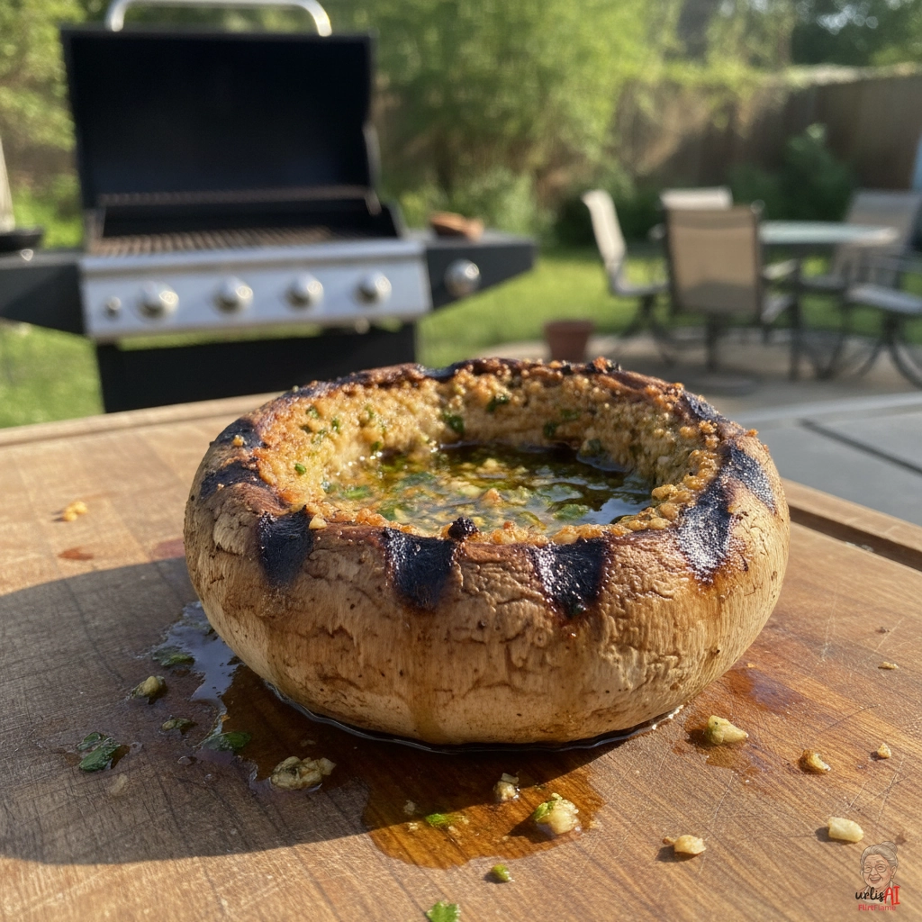 Garlic Portobello — Gasgrill