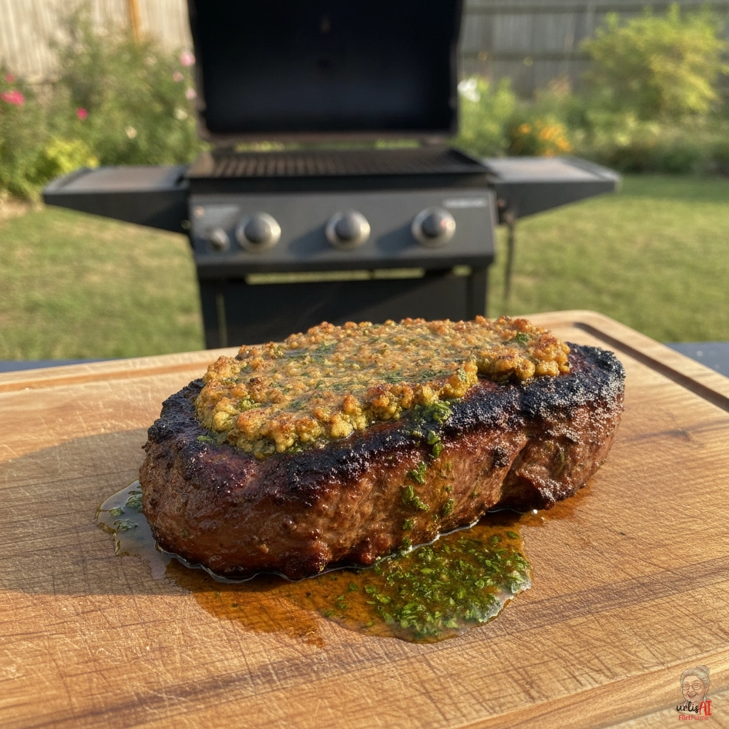 Garlic Seitan Steak — Gasgrill