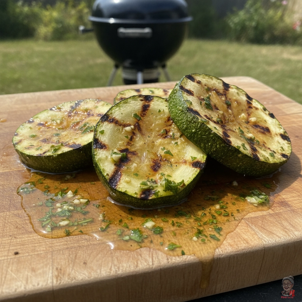 Garlic Zucchini Steak — Kohlegrill