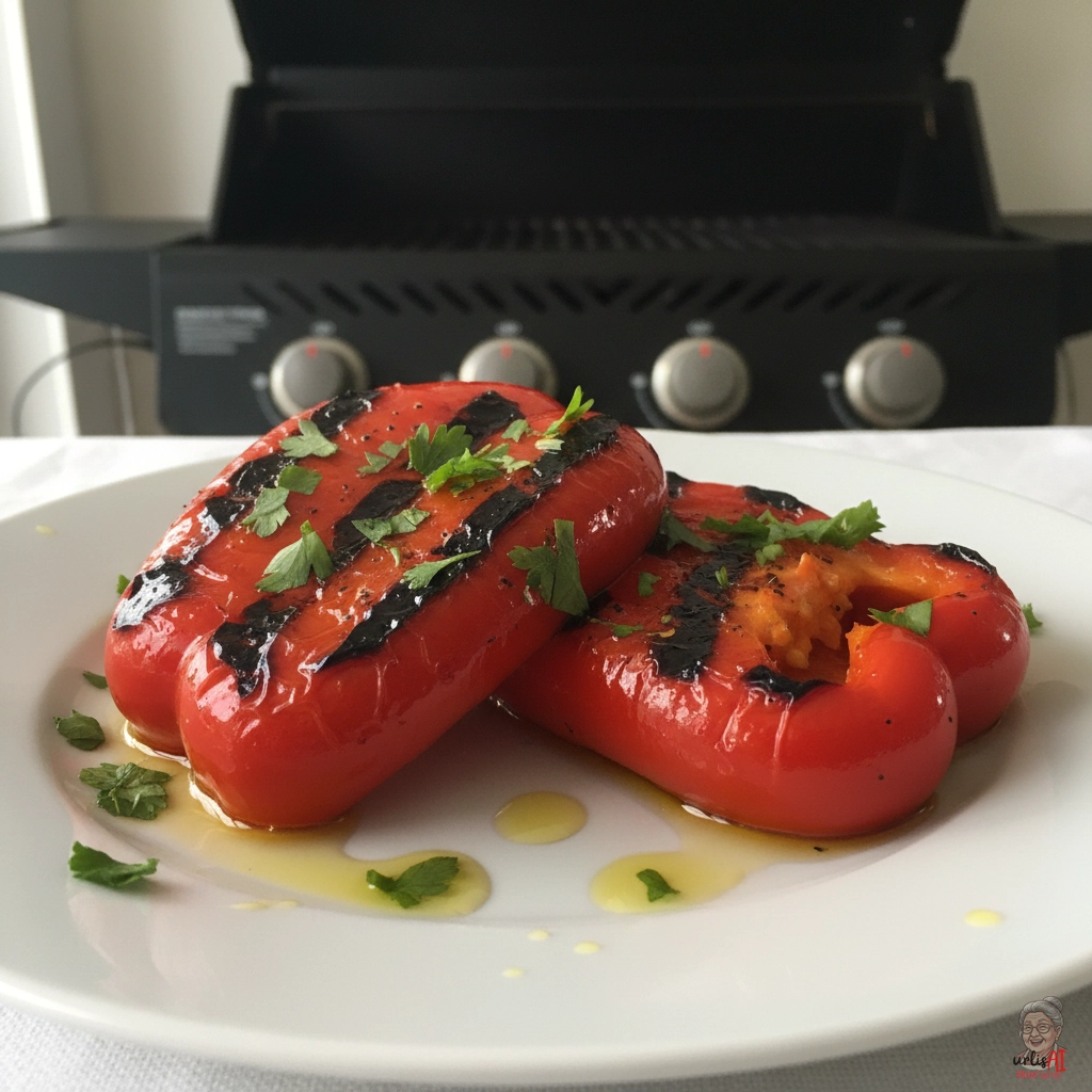 Gegrillte Paprika — Gasgrill