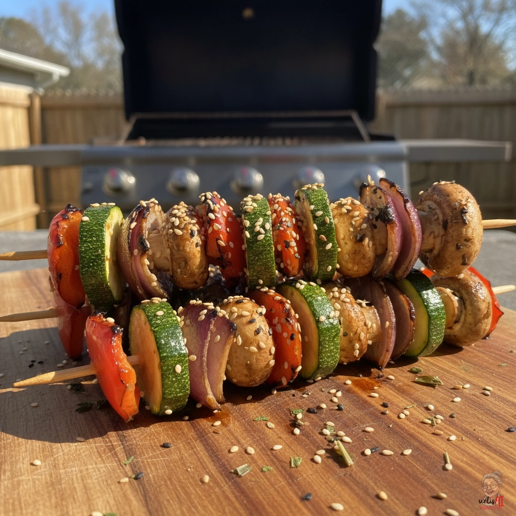 Ginger Sesame Skewer — Gasgrill