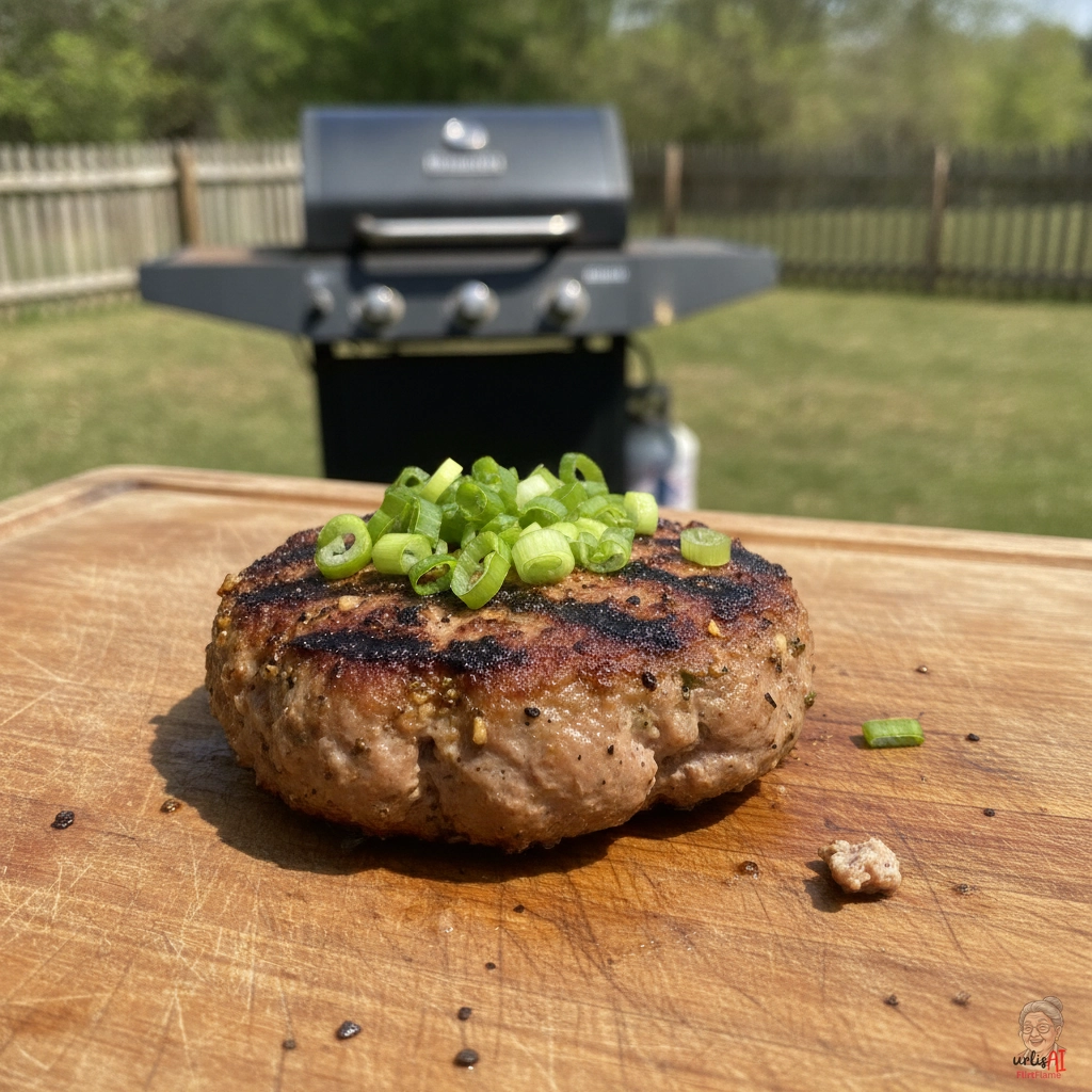 Ginger Soy Putenburger — Gasgrill