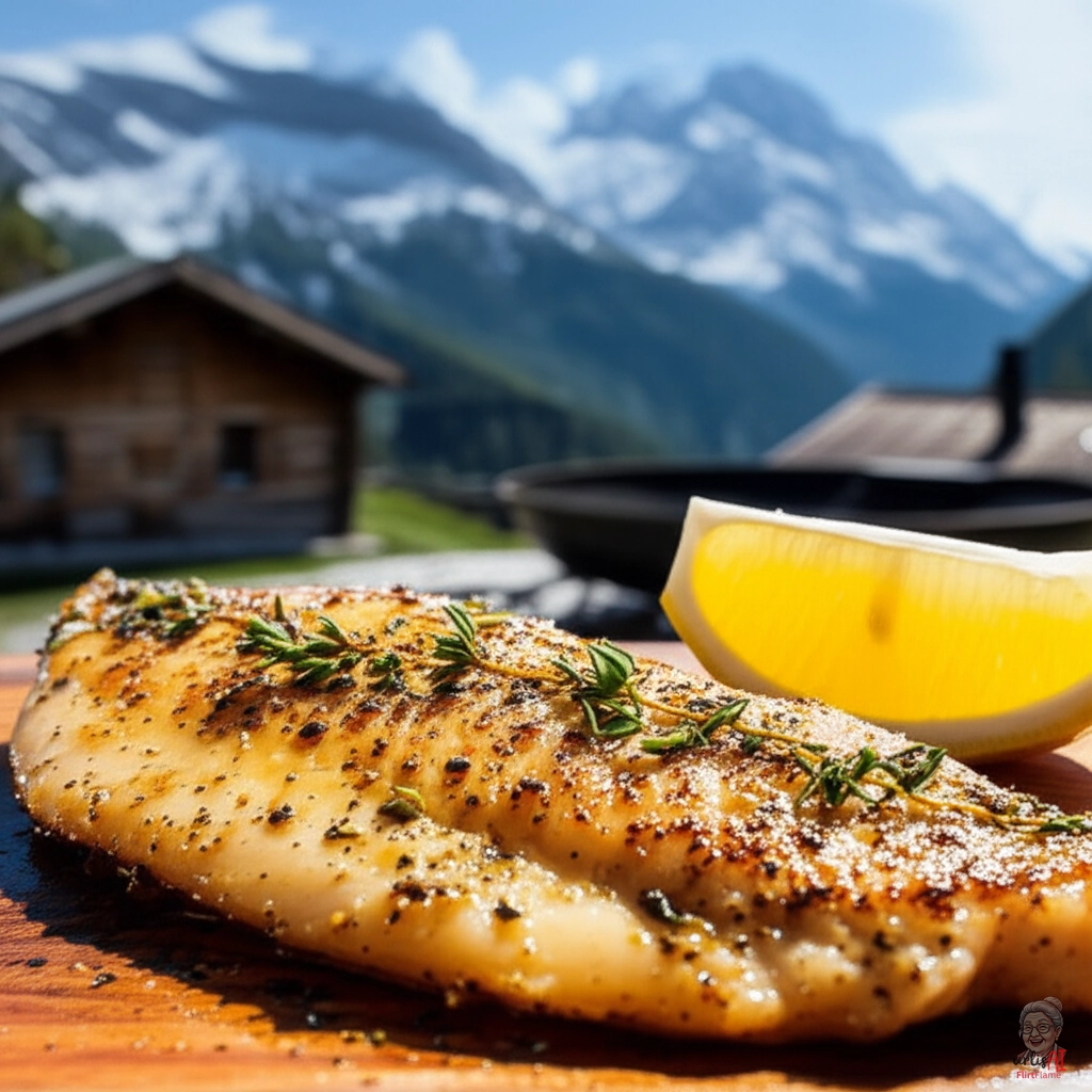 Forelle Bergstyle — Kohlegrill