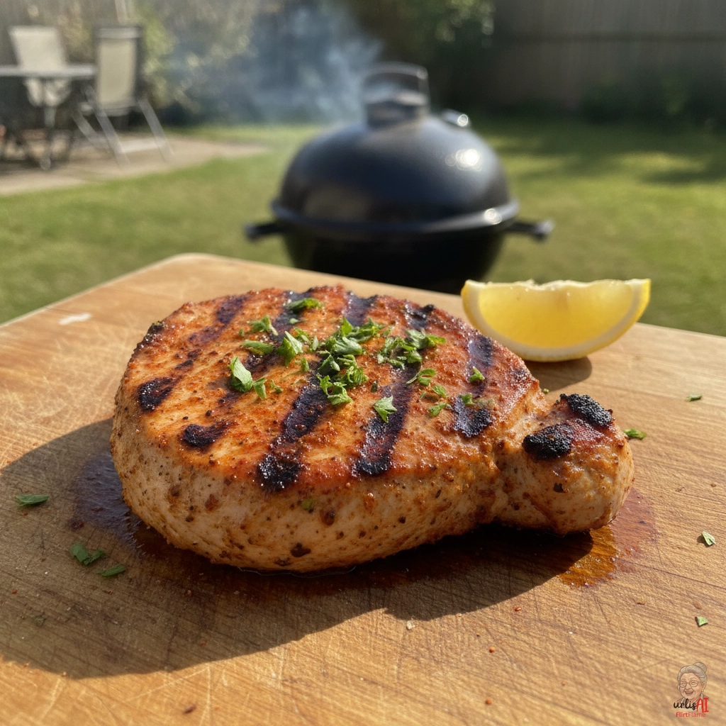 Glutrauch Putensteaks — Kohlegrill