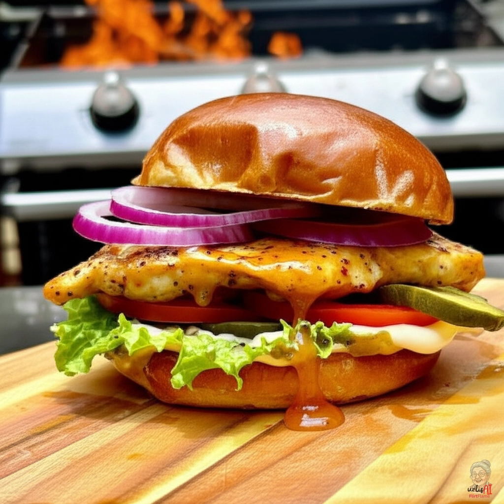 Golden Honey Burger — Gasgrill