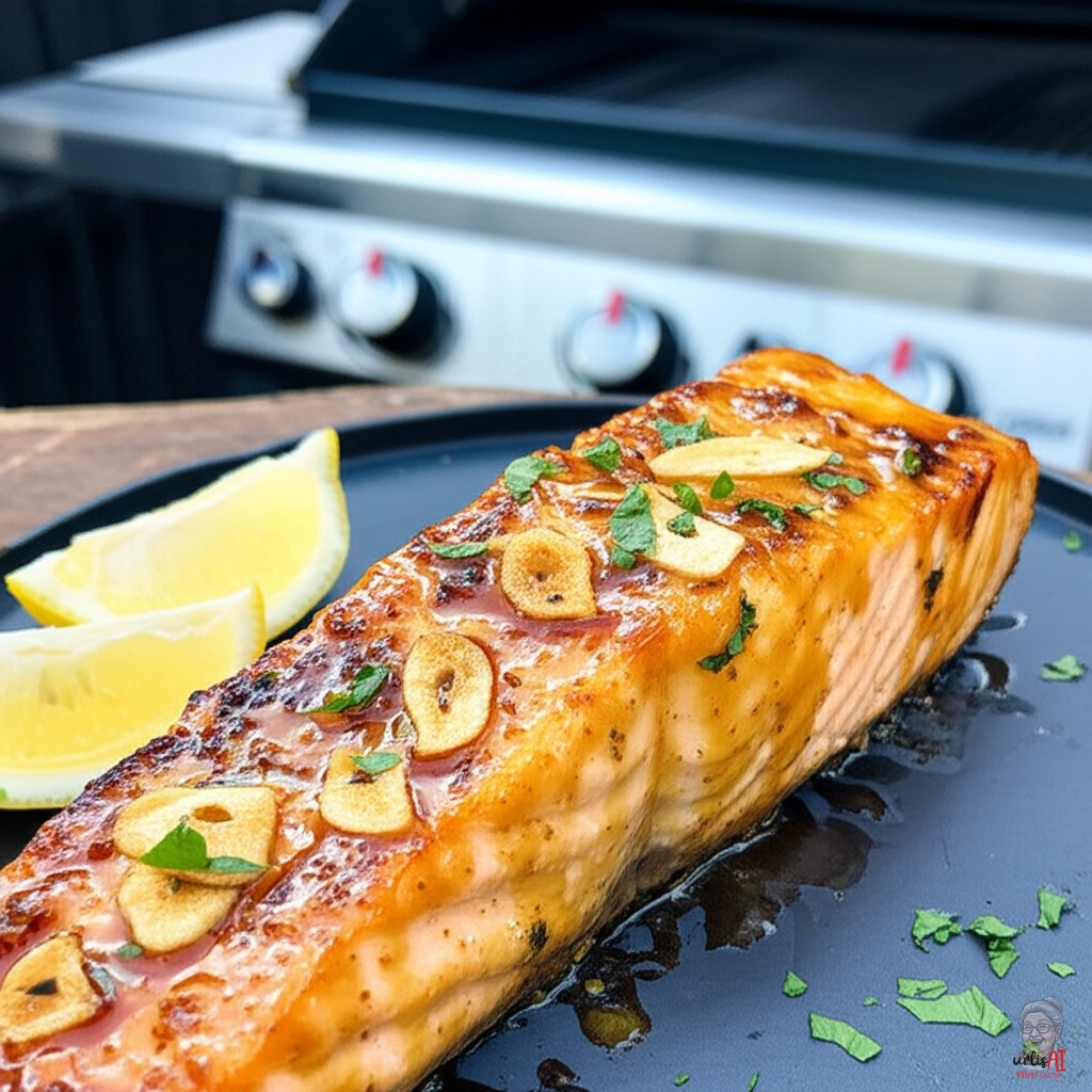 Golden Lachs — Gasgrill