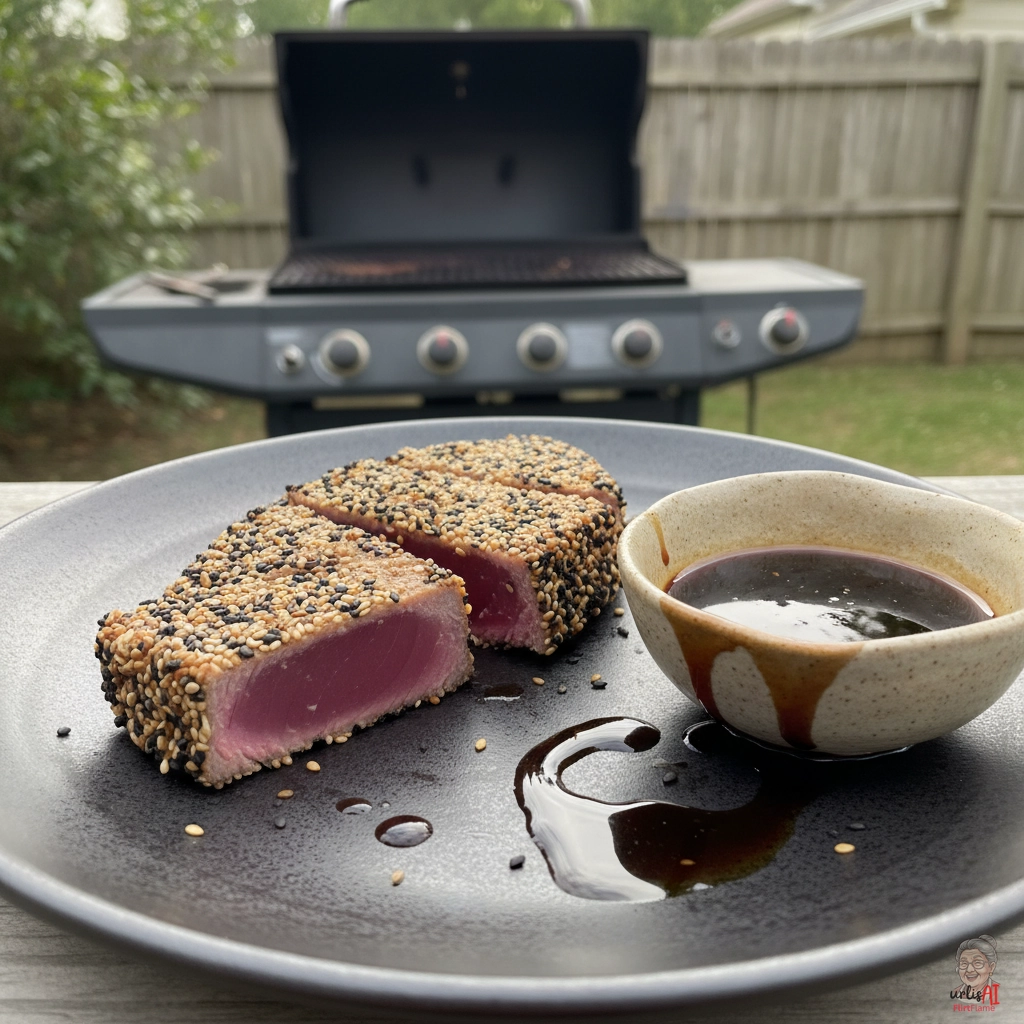 Golden Sesamthunfisch — Gasgrill