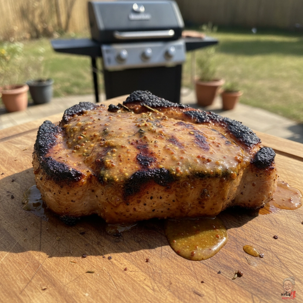 Goldene Honigsenf-Steaks — Gasgrill