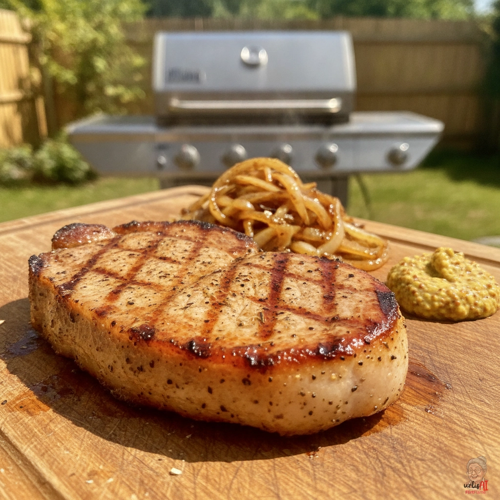 Goldene Nackensteaks — Gasgrill