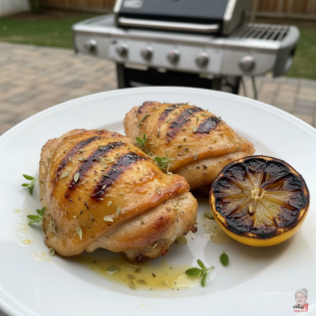 Goldene Zitronenkeulen — Gasgrill