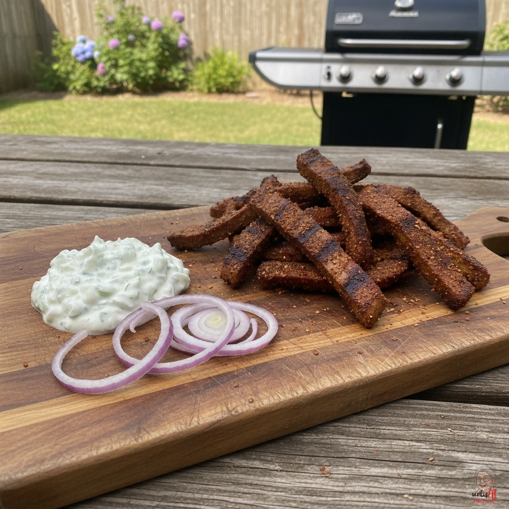 Greek Gyros Seitan — Gasgrill