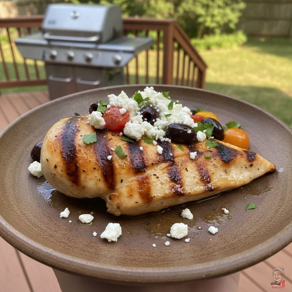Greek Poulet Brust — Gasgrill