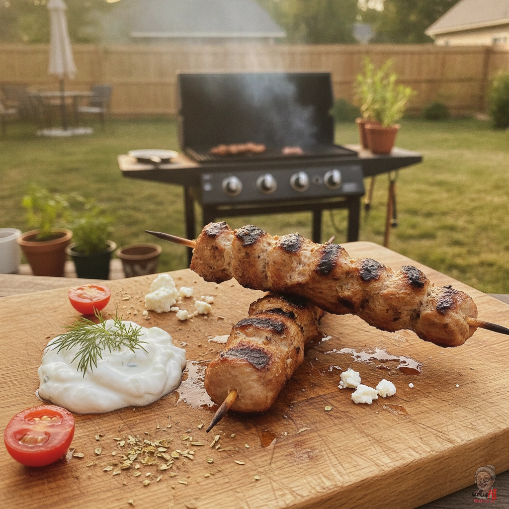 Greek Putenspieß — Gasgrill