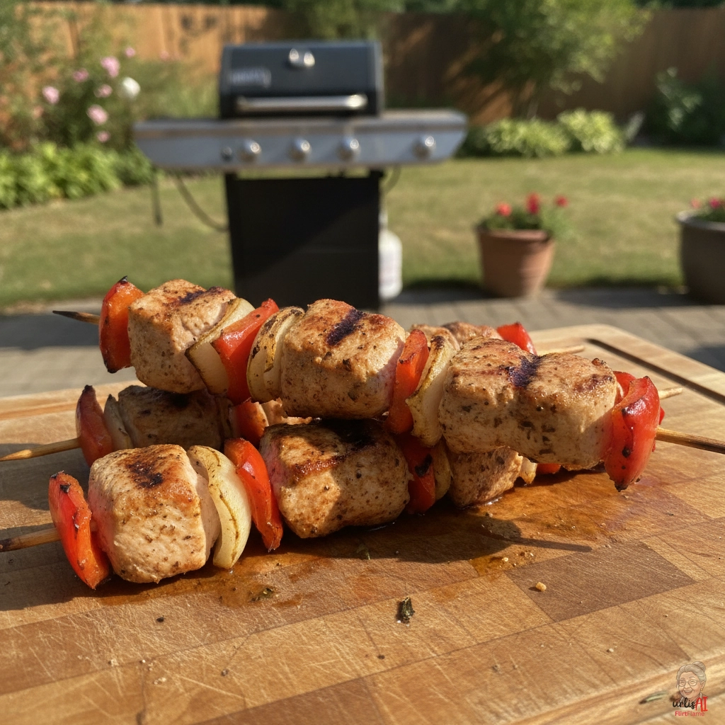 Greek Style Putenspieß — Gasgrill