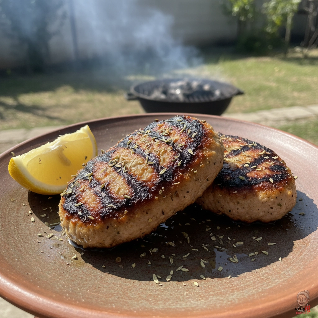 Griechische Biftekispieße — Kohlegrill