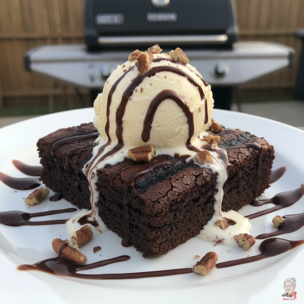 Warmer Brownie Sundae — Gasgrill