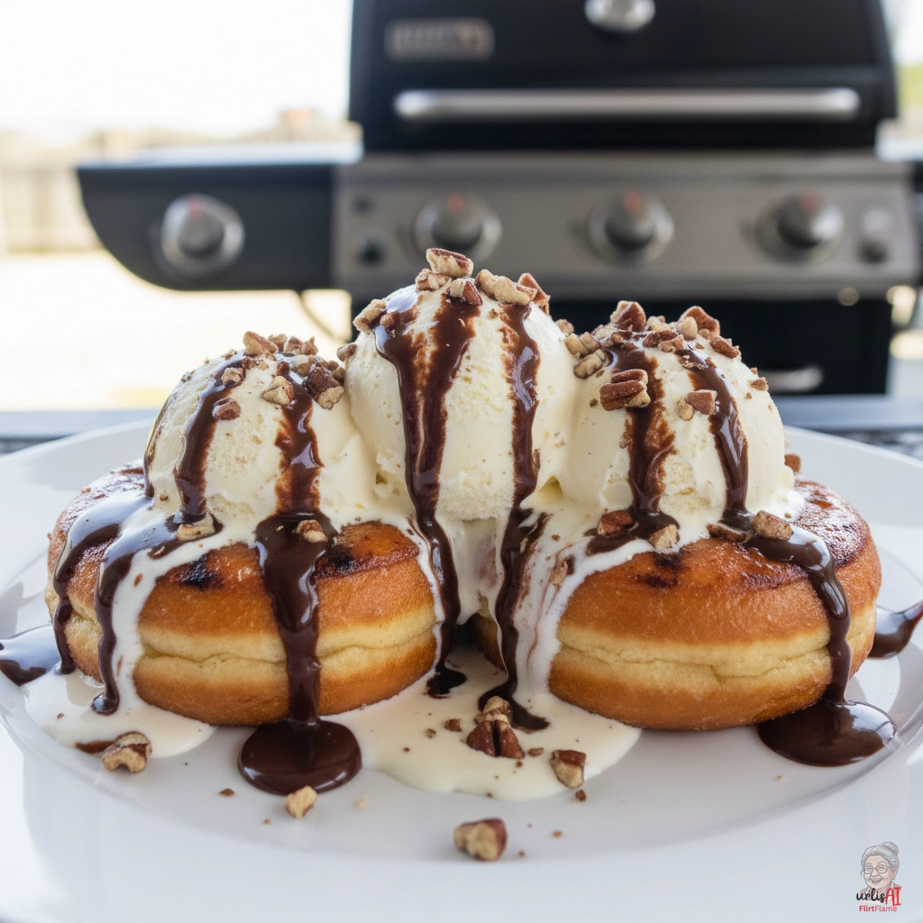 Warmer Donut Sundae — Gasgrill