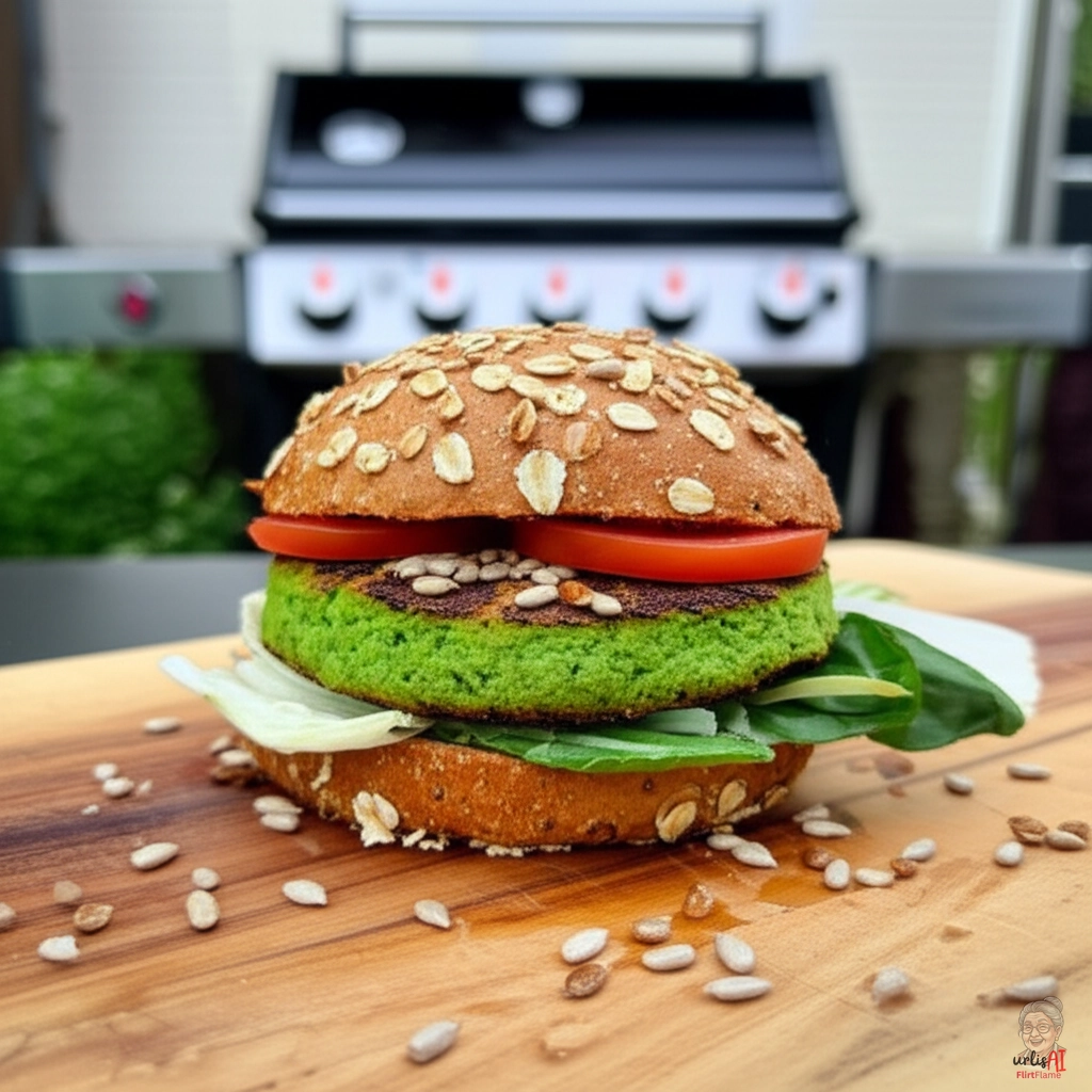 Grüne Kronenglut — Gasgrill