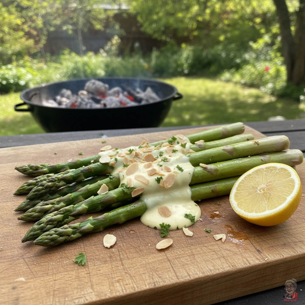 Grünspargel Cremig — Kohlegrill