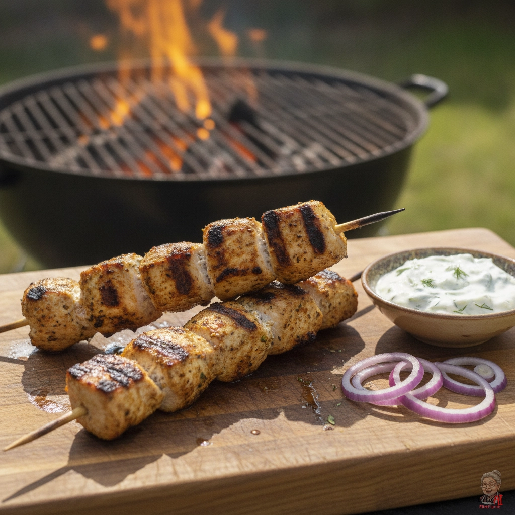 Gyros Chicken Skewer — Kohlegrill
