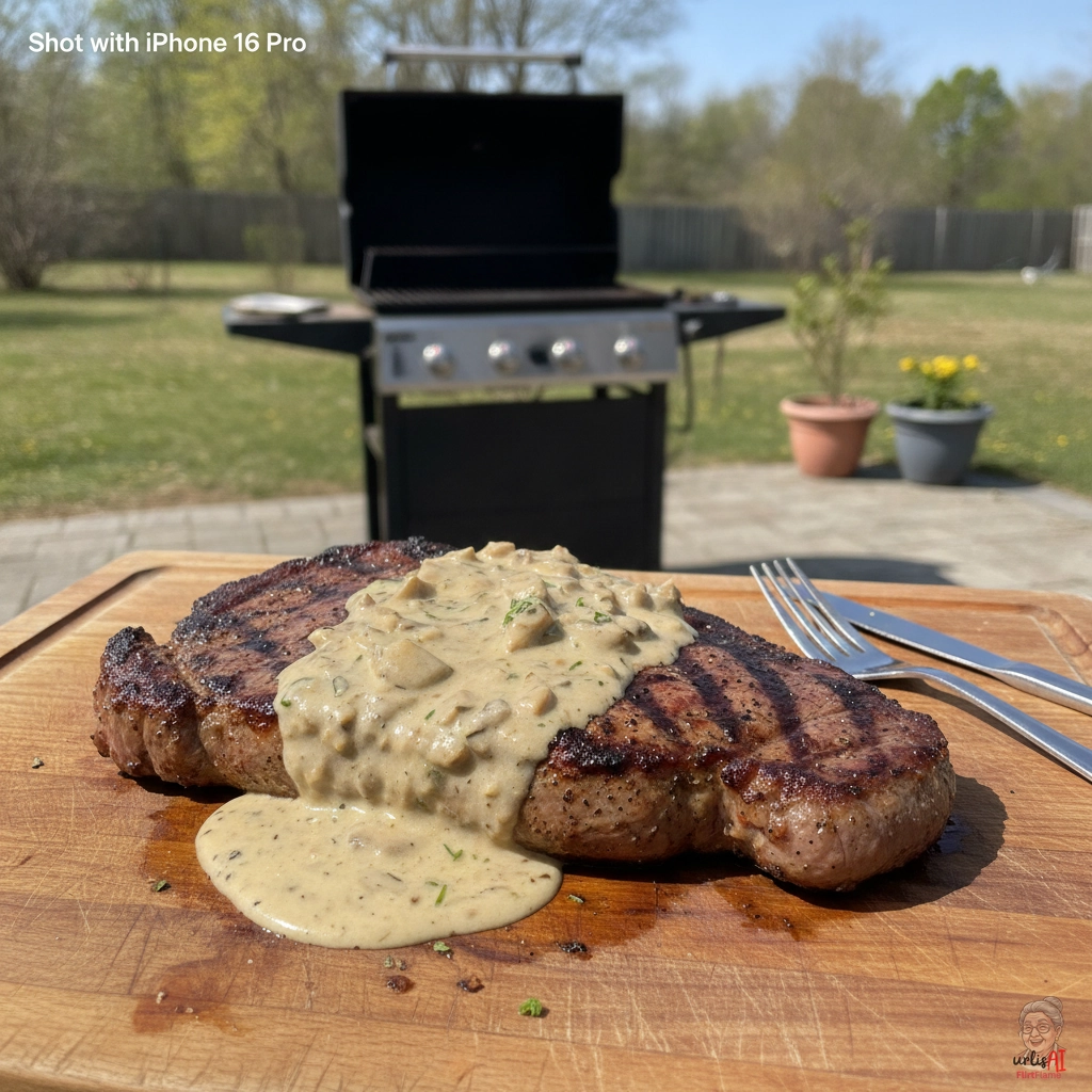 Hacksteak Jägerart — Gasgrill