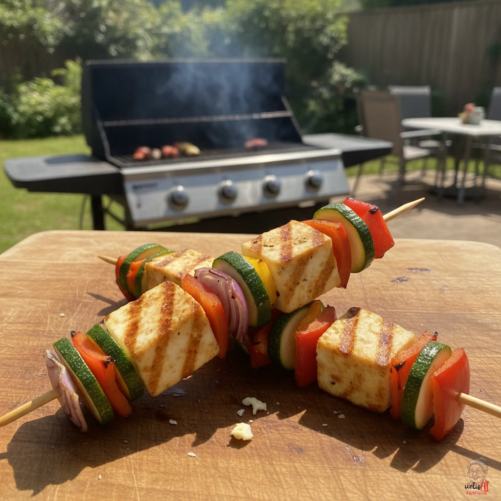 Halloumi Veggie Skewer — Gasgrill
