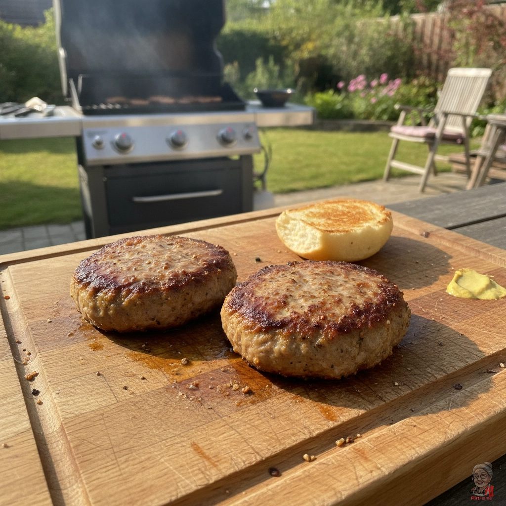 Handbrot Buletten — Gasgrill