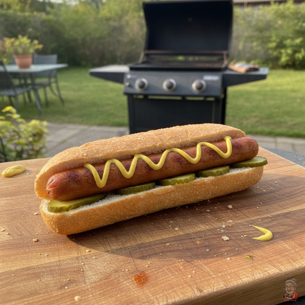 Handbrot Wiener — Gasgrill