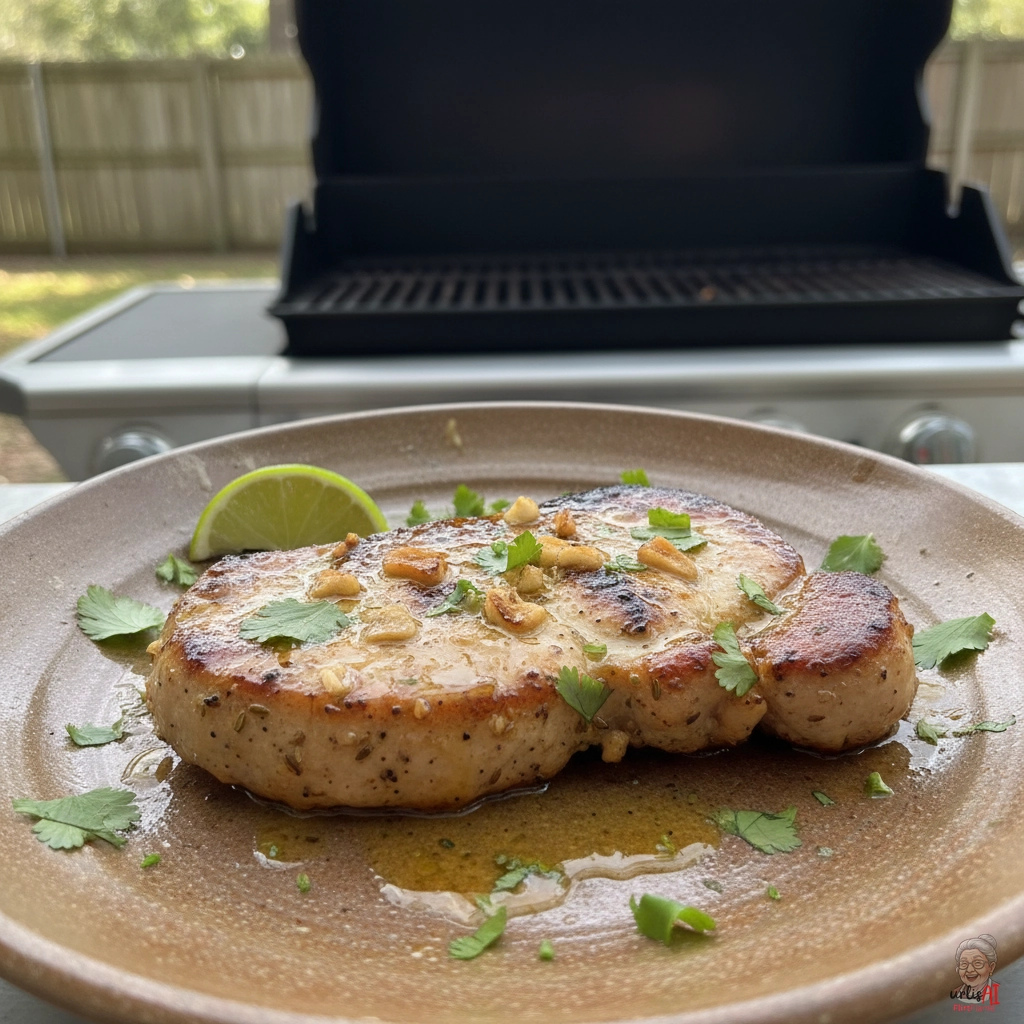 Havanna Mojo Schweinesteaks — Gasgrill