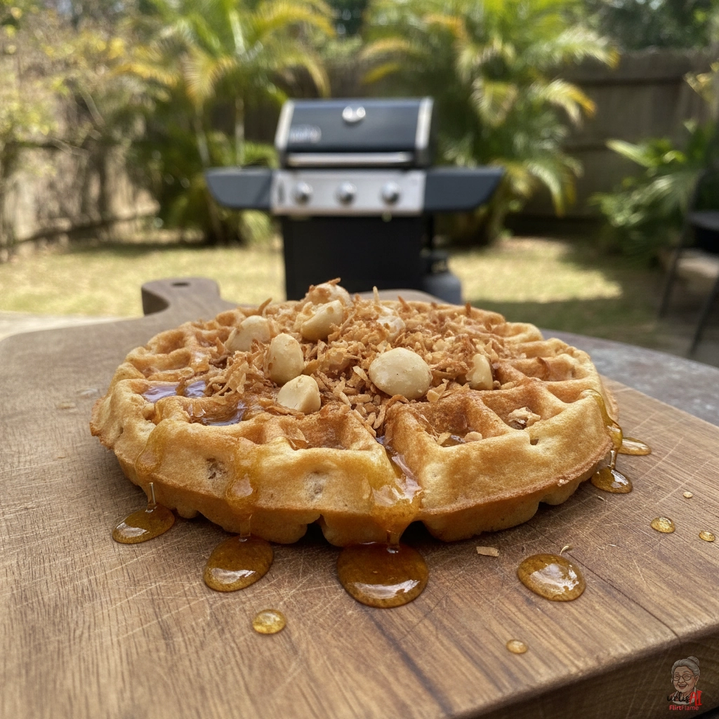 Hawaiian Macadamia Waffel — Gasgrill